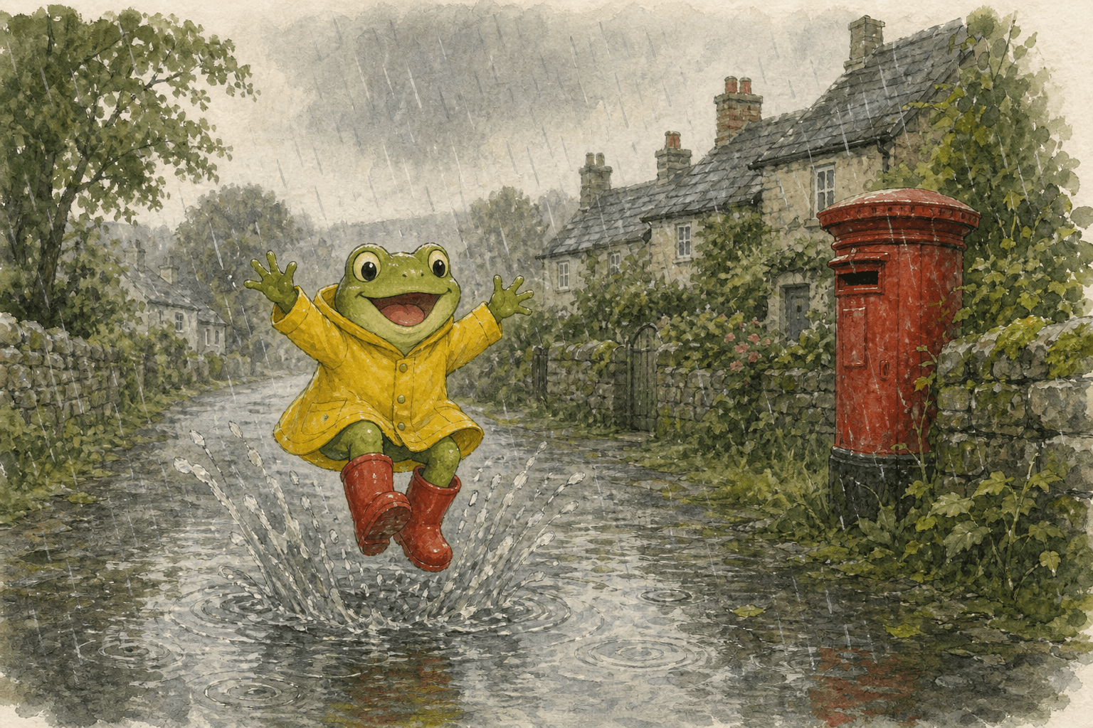 Concept art for The rain has a rhythm