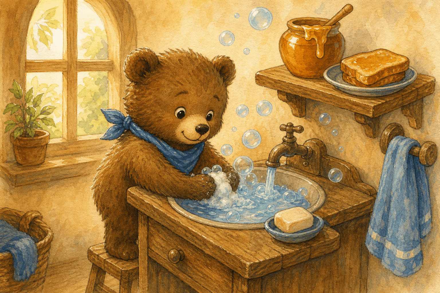 Concept art for Wash your paws, little bear