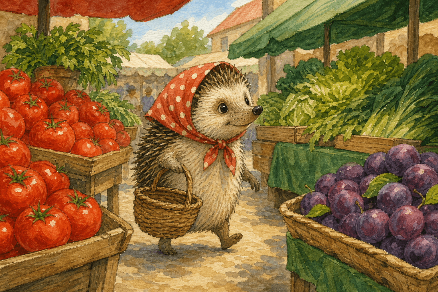 Concept art for The colours of the market